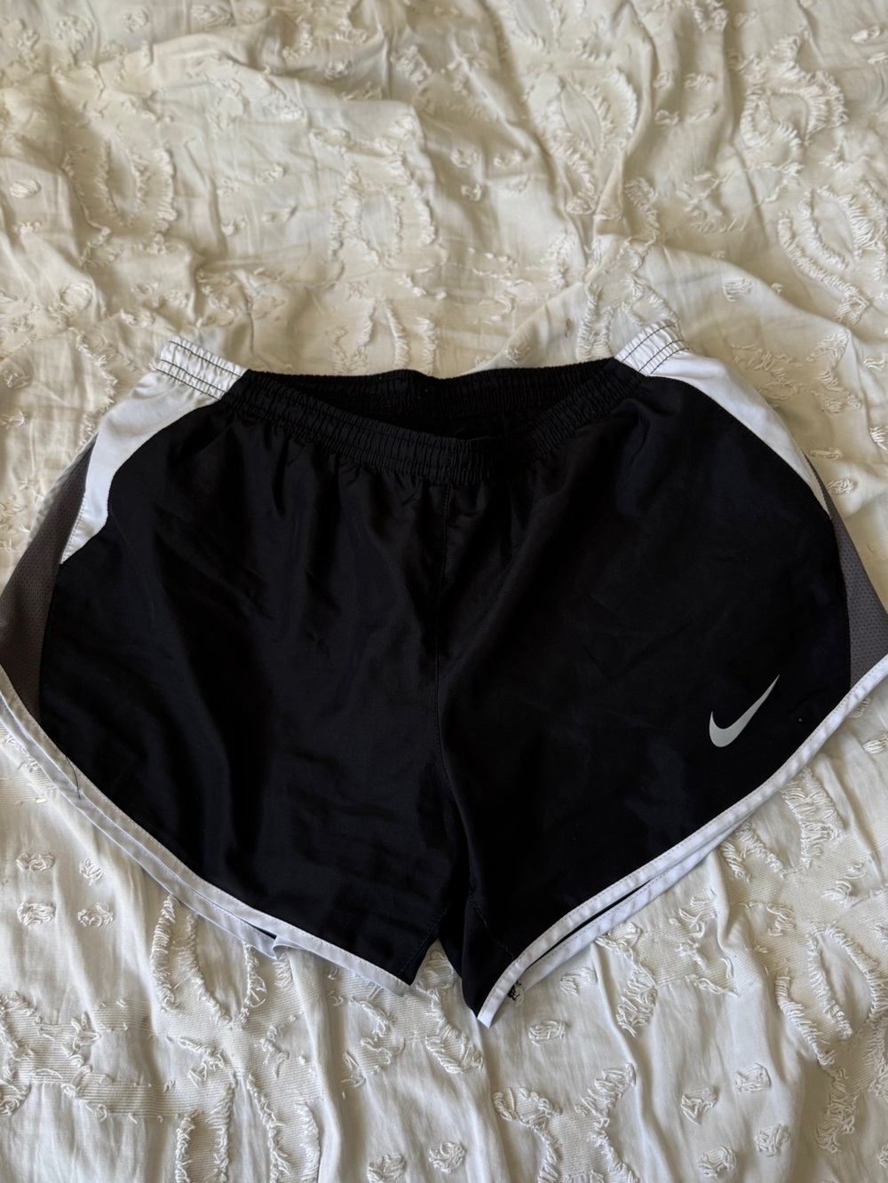 Nike S Women's Black Shorts with White Accents